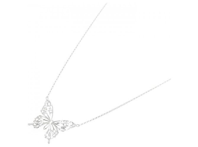 Autre Marque Collana Farfalla in Oro Bianco K10 - vista 2
