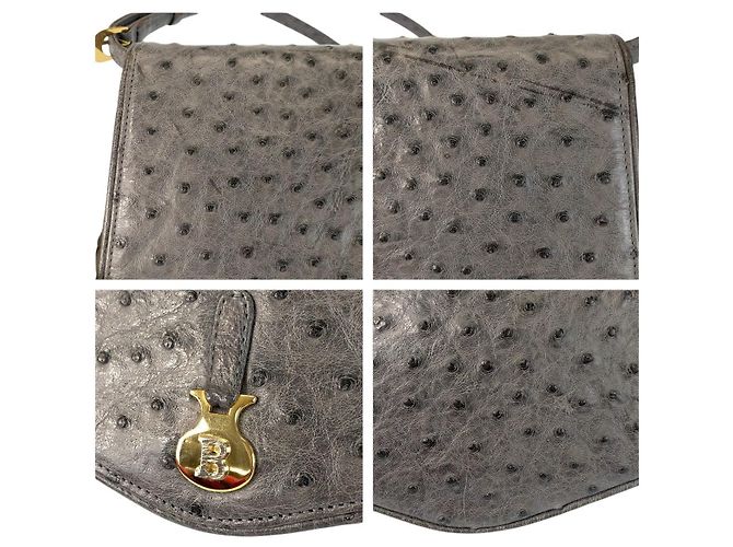 Bally Ostrich Leather Shoulder Bag - view 5