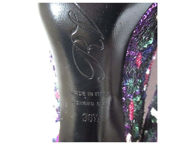 Décolleté a punta con paillettes Roger Vivier - vista 10