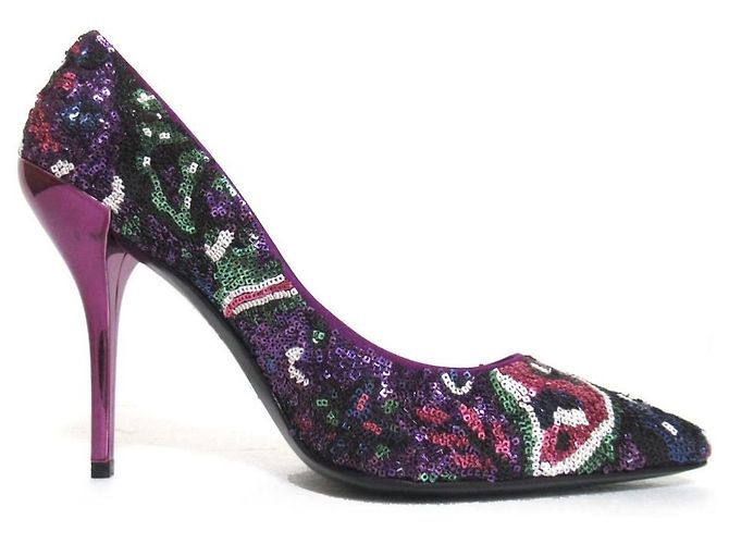 Décolleté a punta con paillettes Roger Vivier - vista 2