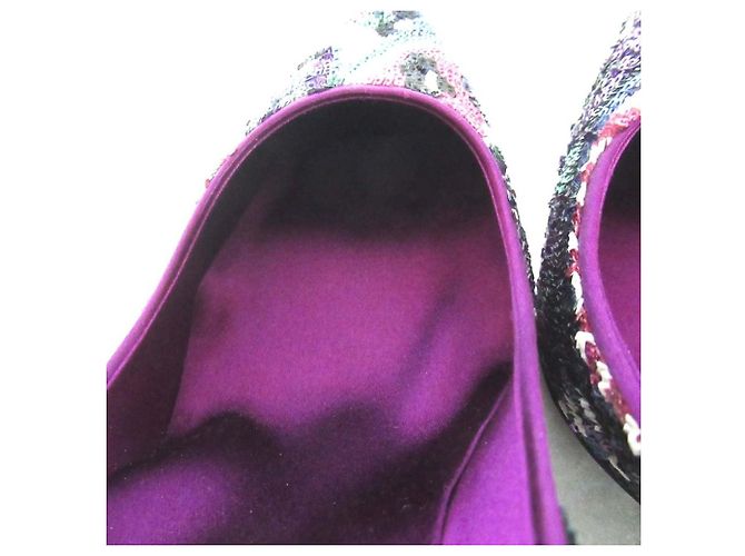 Décolleté a punta con paillettes Roger Vivier - vista 6