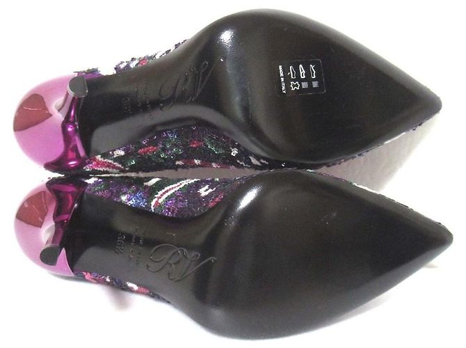 Décolleté a punta con paillettes Roger Vivier - vista 8