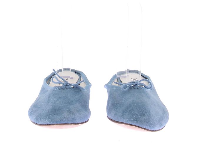 Mules Repetto in camoscio blu - vista 3