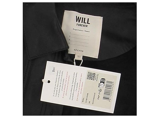 SéZane Veste en cuir noir "Will" - view 6
