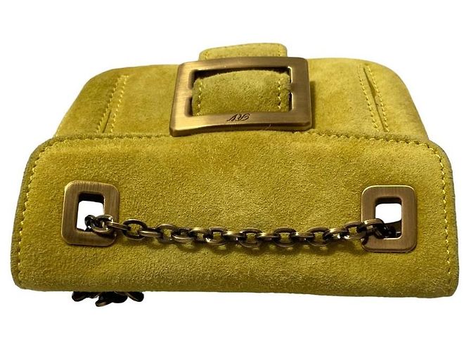 Bolso de hombro con cadena de gamuza Roger Vivier - vista 5