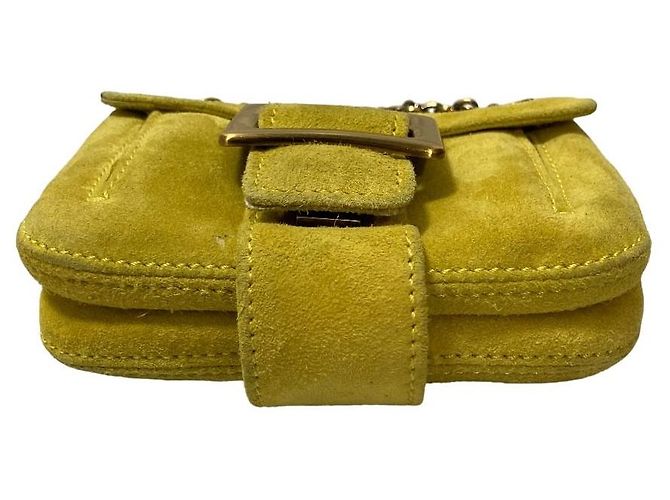 Bolso de hombro con cadena de gamuza Roger Vivier - vista 6