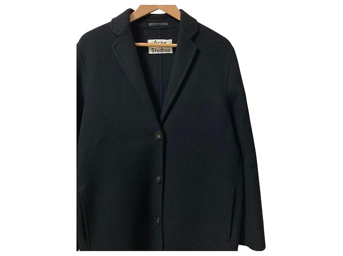 Abrigo de lana de botonadura sencilla Acne Studios - vista 2