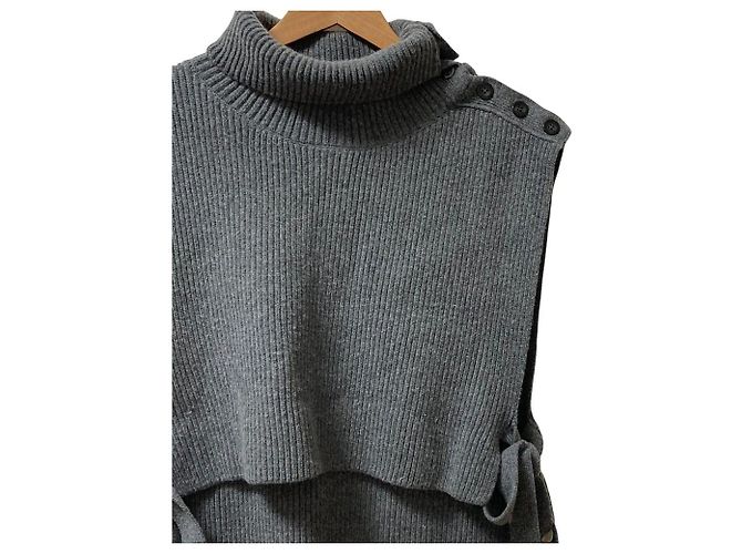 Autre Marque cygne charre Strick-Rollkragenpullover ärmellos - Ansicht 2
