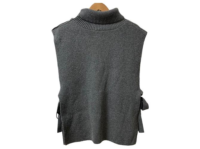 Autre Marque cygne charre Strick-Rollkragenpullover ärmellos - Ansicht 3