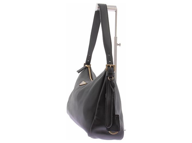 Borsa Prada Aimée nera in pelle - vista 5