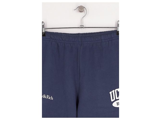 Autre Marque Jogging in cotone blu navy - vista 3