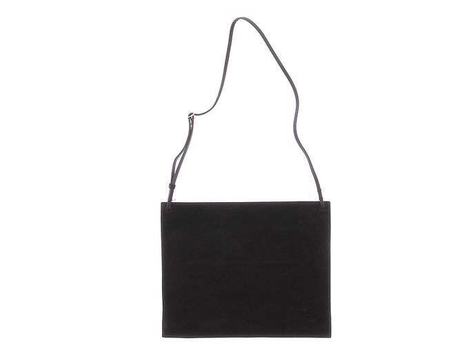 Autre Marque Bolso de mano de gamuza negra - vista 2