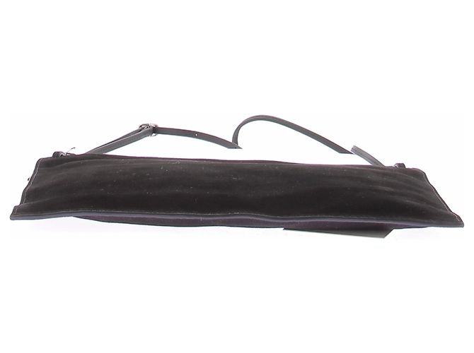 Autre Marque Bolso de mano de gamuza negra - vista 3