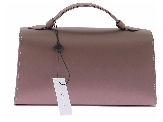 Autre Marque Pochette SAVETTE Symmetry de piel camel - vista 3