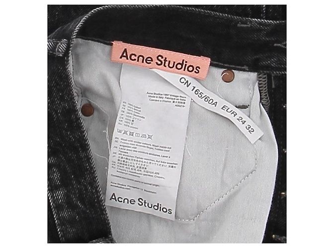 Acne Studios Schwarze Jeans aus Baumwolle - Ansicht 5