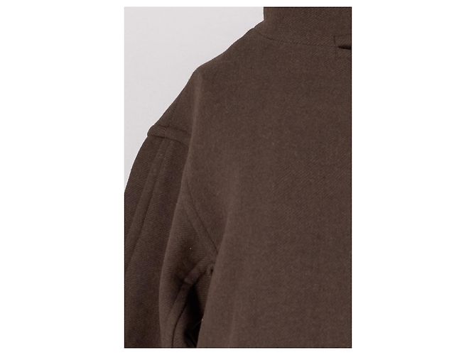 Autre Marque Brauner Wollmantel - Ansicht 6