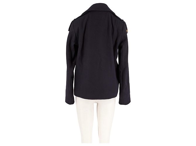 Giacca corta doppiopetto Saint James blu navy - vista 2