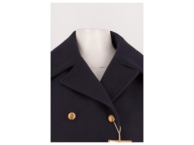 Giacca corta doppiopetto Saint James blu navy - vista 5