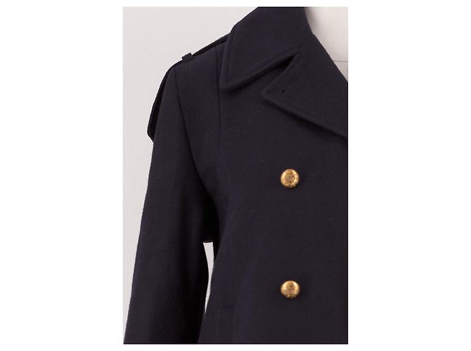 Giacca corta doppiopetto Saint James blu navy - vista 6