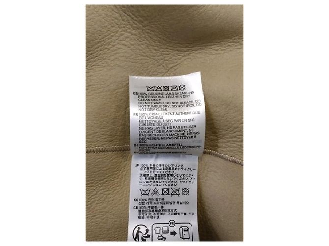 Totême Abrigo de shearling beige - vista 8