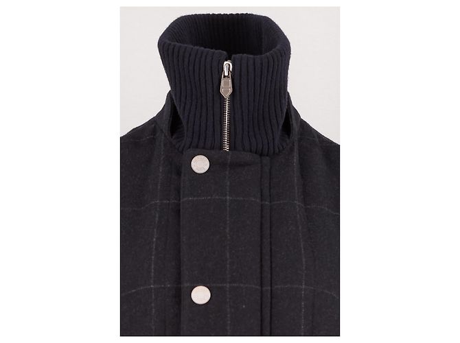 Hermès Cappotto in lana nera - vista 5