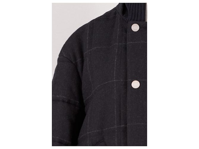 Hermès Cappotto in lana nera - vista 6
