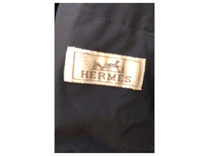 Hermès Cappotto in lana nera - vista 7