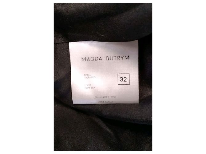 Magda Butrym Abrigo de lana gris - vista 8