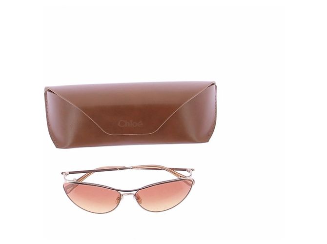 Chloé Solaires marron et dorées - view 7