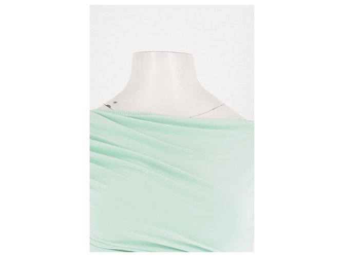 Norma Kamali Graues Karo Midikleid - Ansicht 5