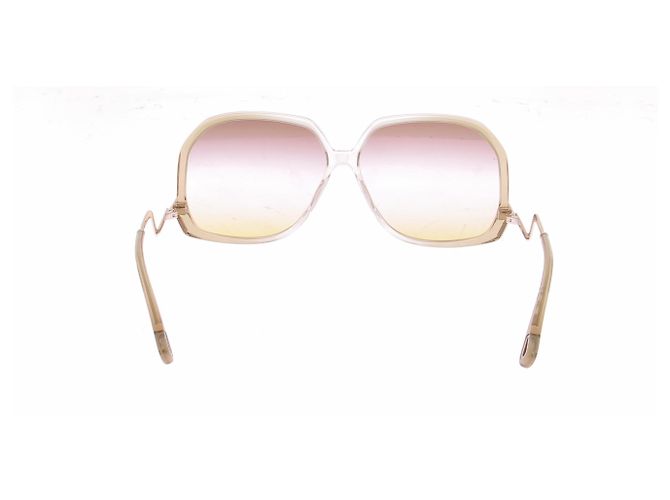 Chloé Óculos de sol bege "Wavy" - vista 3