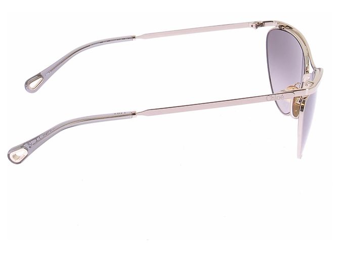 Chloé Sonnenbrille aus Goldmetall - Ansicht 4