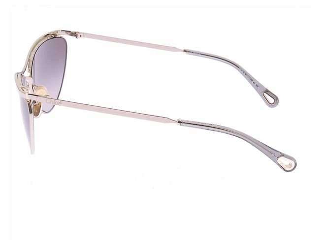 Chloé Sonnenbrille aus Goldmetall - Ansicht 5