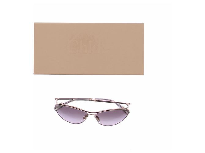 Chloé Sonnenbrille aus Goldmetall - Ansicht 7
