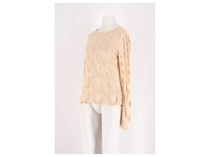 Autre Marque OF PLANET EARTH Beiger Baumwollpullover mit Langarm - Ansicht 4