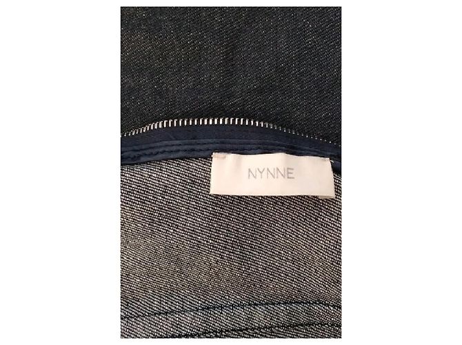 Autre Marque Top tank cropped NYNNE de algodón azul con detalle de anillo - vista 7