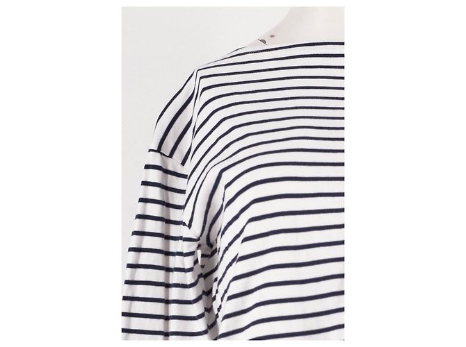 Polo Ralph Lauren Weißer Baumwollpullover mit Streifen - Ansicht 6