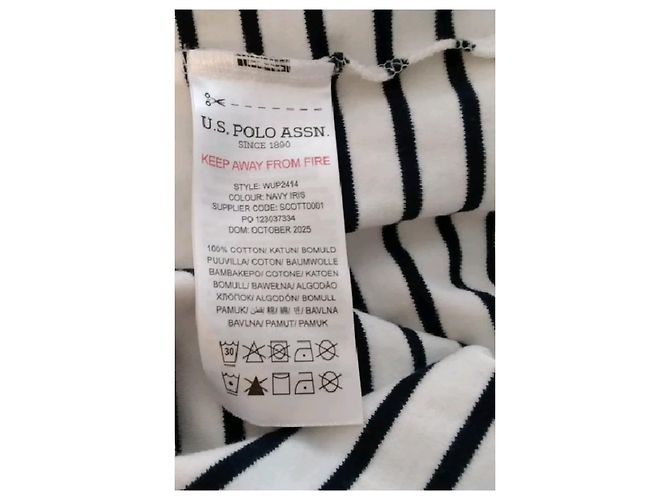 Polo Ralph Lauren Weißer Baumwollpullover mit Streifen - Ansicht 8