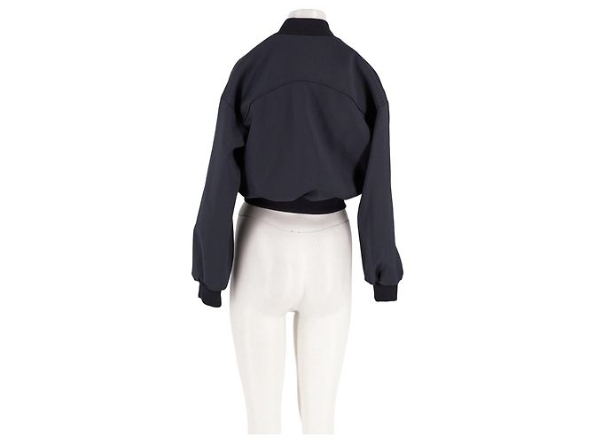 Maje Short Black Bomber Jacket - view 2