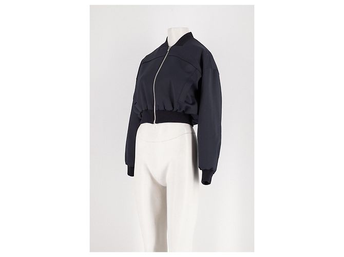 Maje Short Black Bomber Jacket - view 4