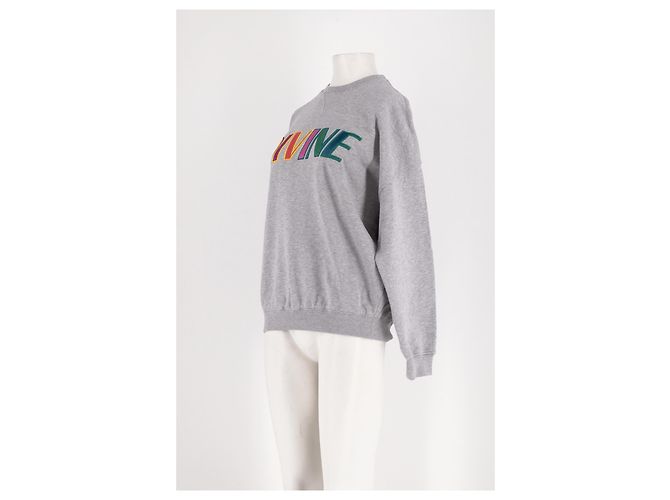 Autre Marque LA DOUBLEJ Grauer Baumwoll-Sweatshirt Divine - Ansicht 4
