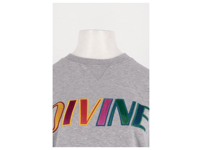 Autre Marque LA DOUBLEJ Grauer Baumwoll-Sweatshirt Divine - Ansicht 5