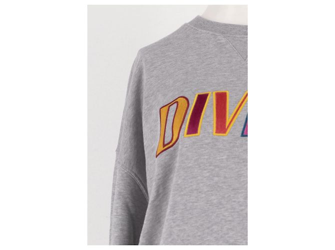 Autre Marque LA DOUBLEJ Grauer Baumwoll-Sweatshirt Divine - Ansicht 6