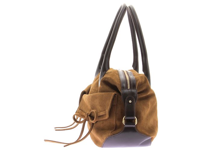 Autre Marque Bolso BALZAC Théa de piel caqui - vista 5