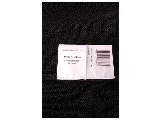 Autre Marque Vestido negro de algodón con cinturón DISSH - vista 8