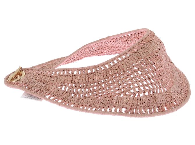 Chloé Cappello di rafia rosa - vista 3
