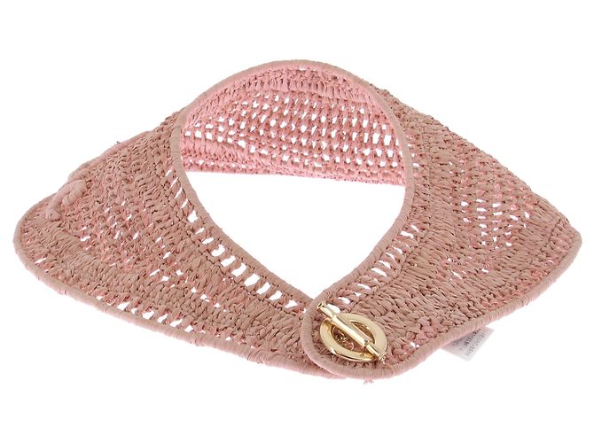 Chloé Cappello di rafia rosa - vista 4