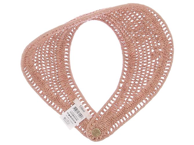 Chloé Cappello di rafia rosa - vista 5