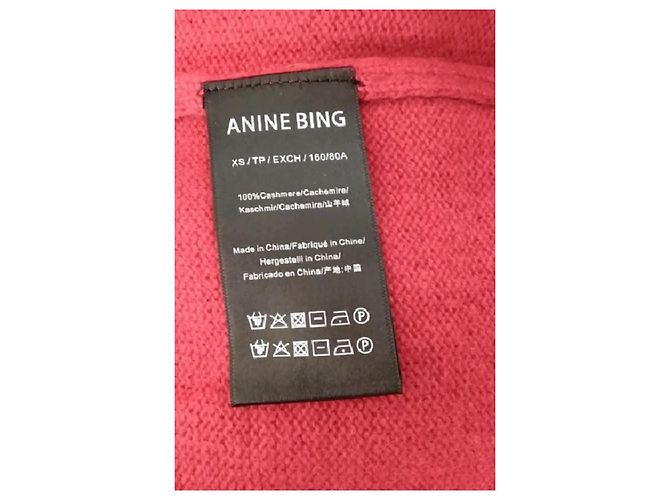 Anine Bing Roter Kaschmirpullover - Ansicht 8