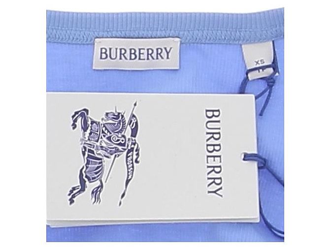 Top de algodón azul Burberry - vista 6